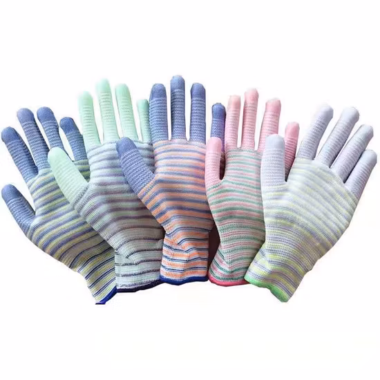 Nahtloser mechanischer Nylon-Innenschuh, langlebiger PU-beschichteter Arbeitsschutzhandschuh, weiße PU-Arbeitshandschuhe